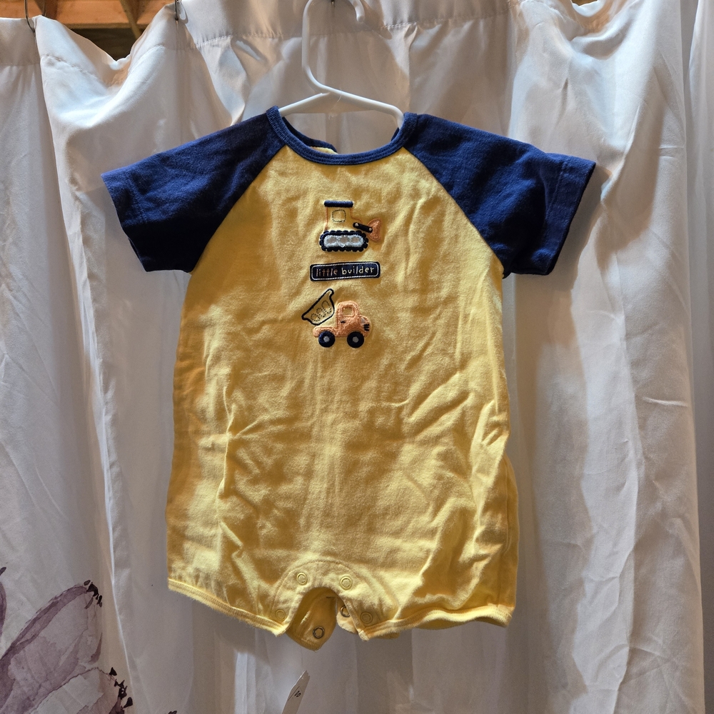 Child of Mine Yellow and Blue Baby Outfit